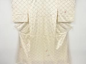 草花模様刺繍訪問着